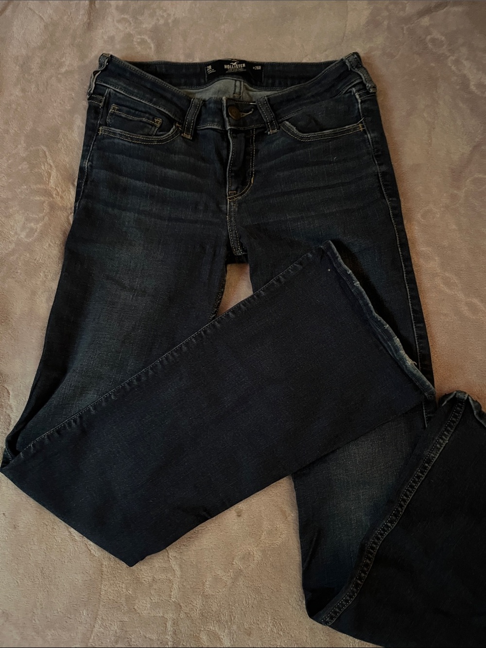 Hollister Women's Dark Indigo Bootcut Jeans